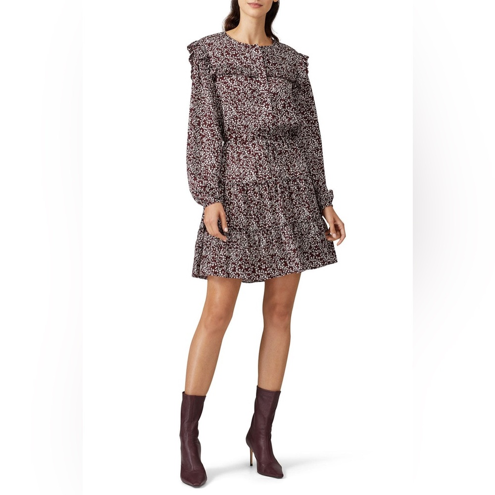 Rebecca Minkoff Selandra Dress Floral Print Long Sleeve Dress size‎ small